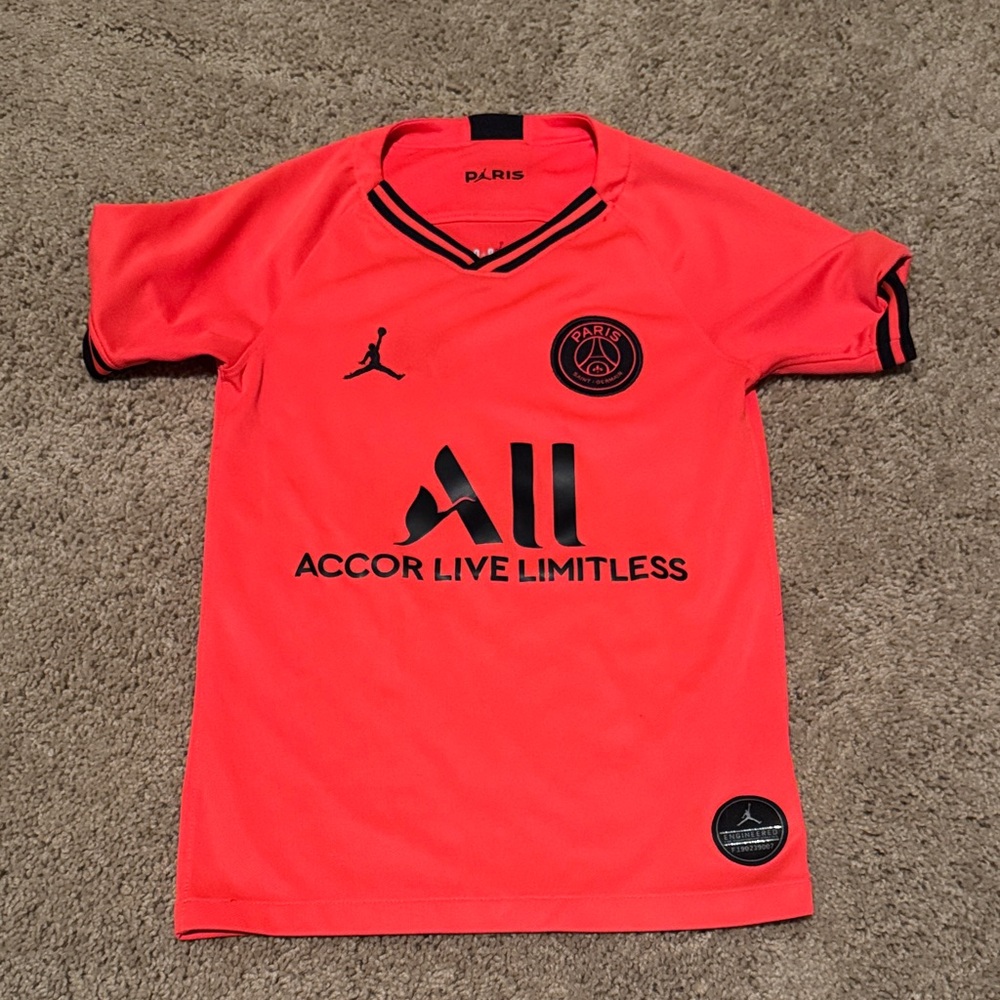 PSG Youth Small Kids Bright Red Soccer Jersey